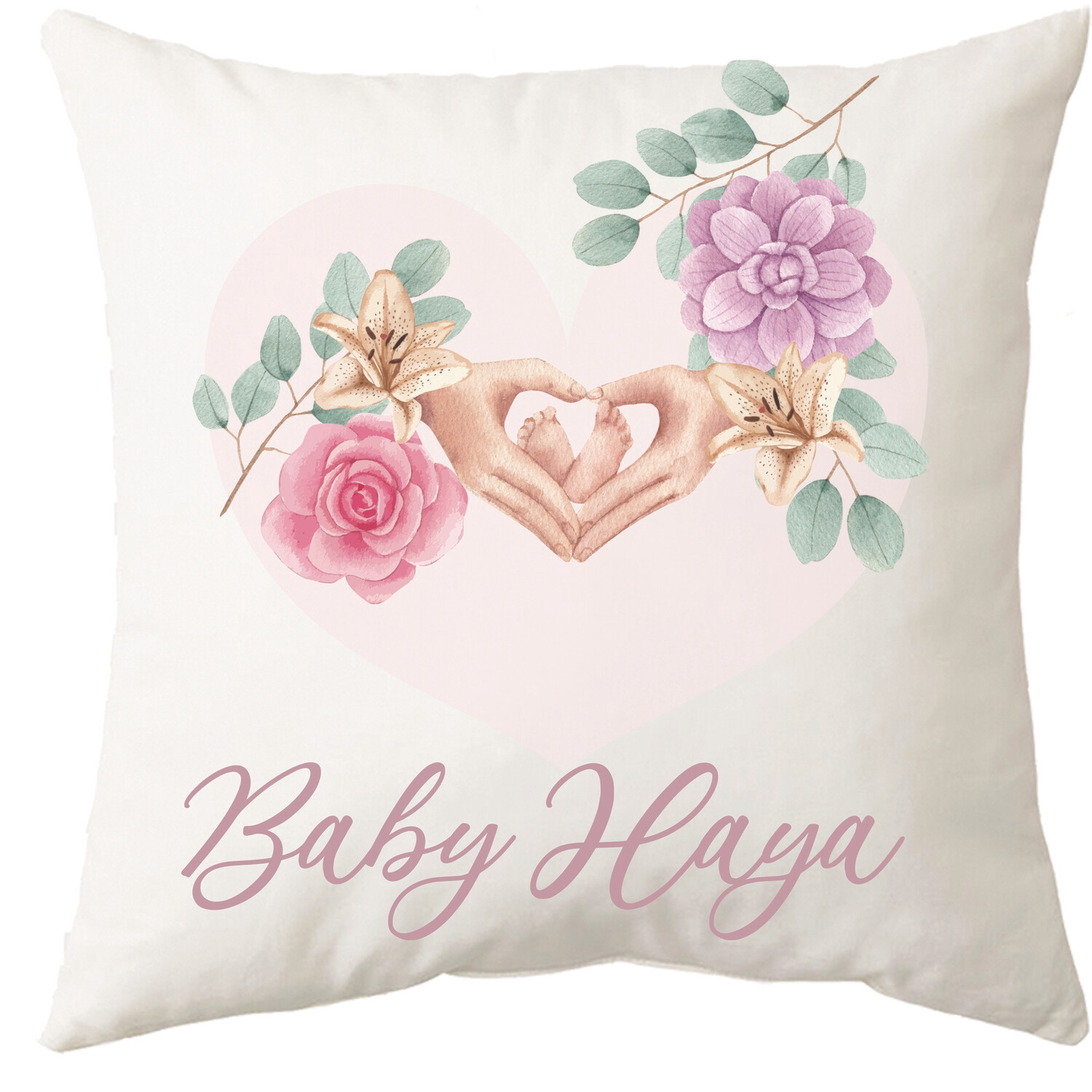Newborn Baby Girl Cushion