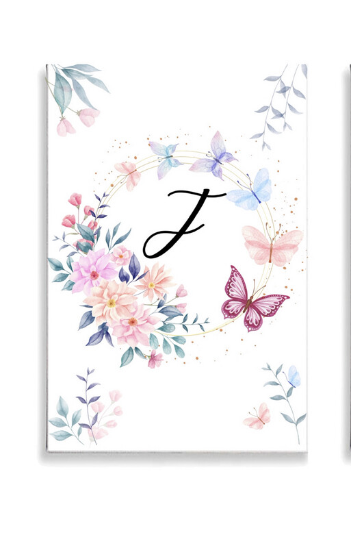 Butterfly Letter Canvas