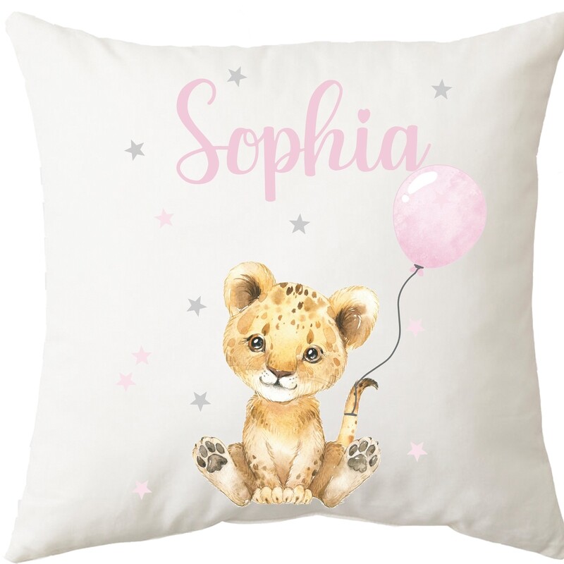 Baby Lion with Balloon Cushion