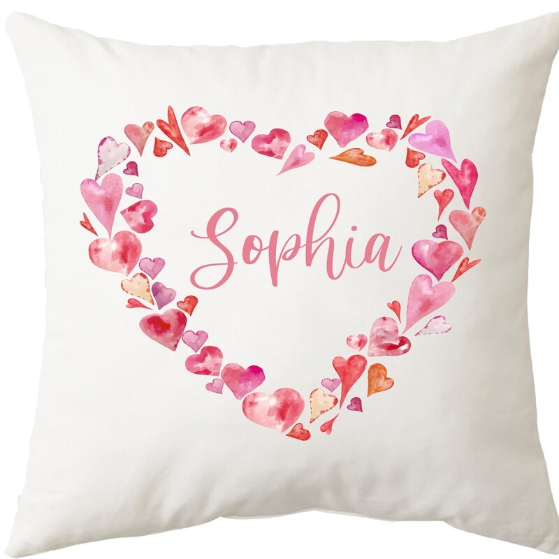 Pink Heart Cushion