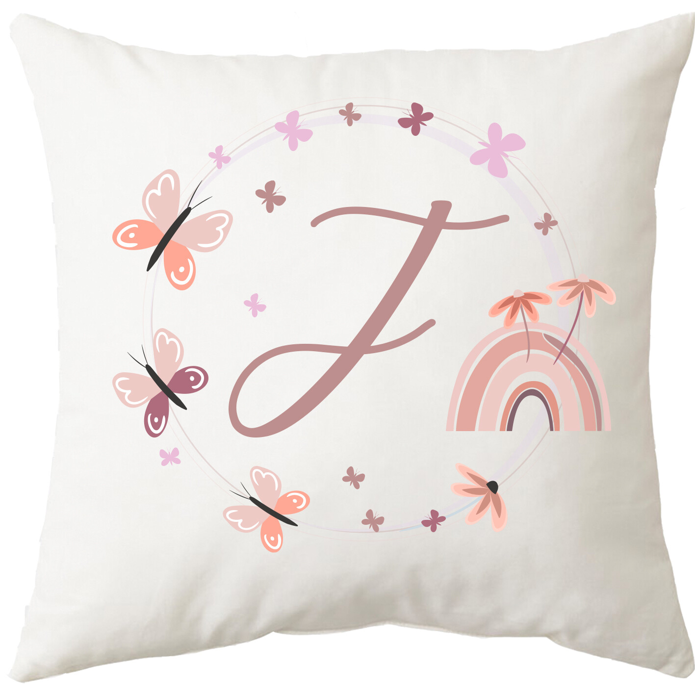 Rainbow Cushion-Initial