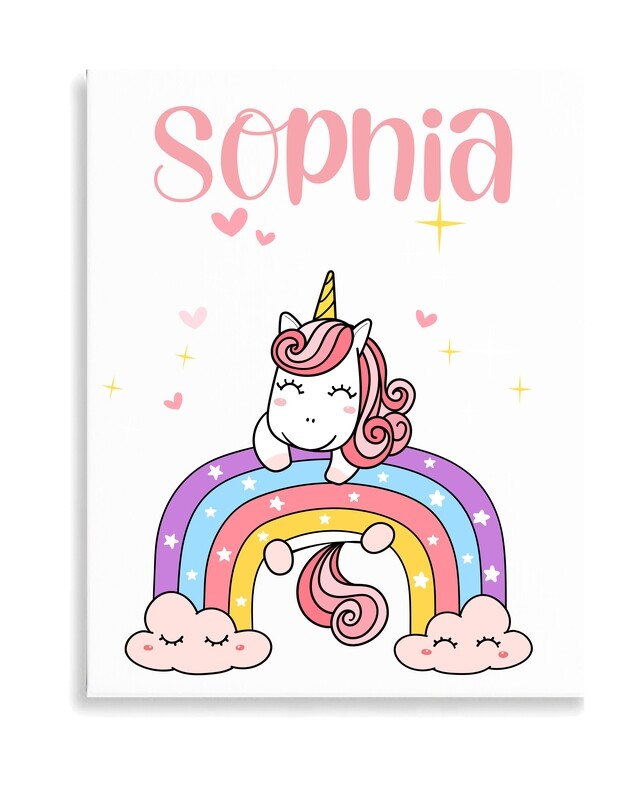 Unicorn and Rainbow Canvas