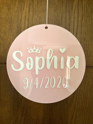 Acrylic Name Door Tag-30cm 