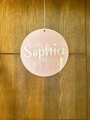 Acrylic Name Door Tag-30cm 
