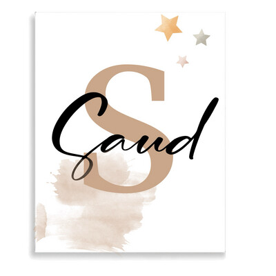 Letter and Name Canvas