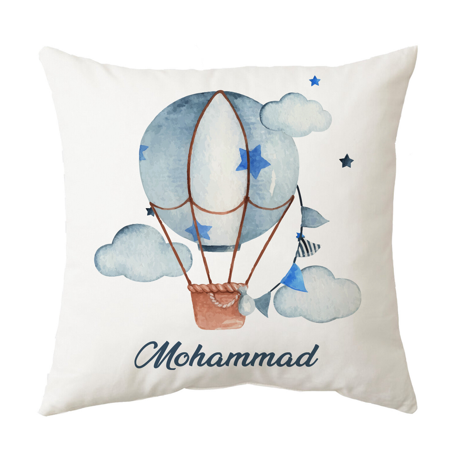Blue Hot-air Balloon Cushion