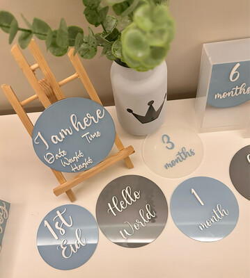 Acrylic Milestone Circles Set