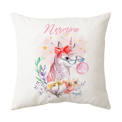 Funky Unicorn Bubblegum Cushion