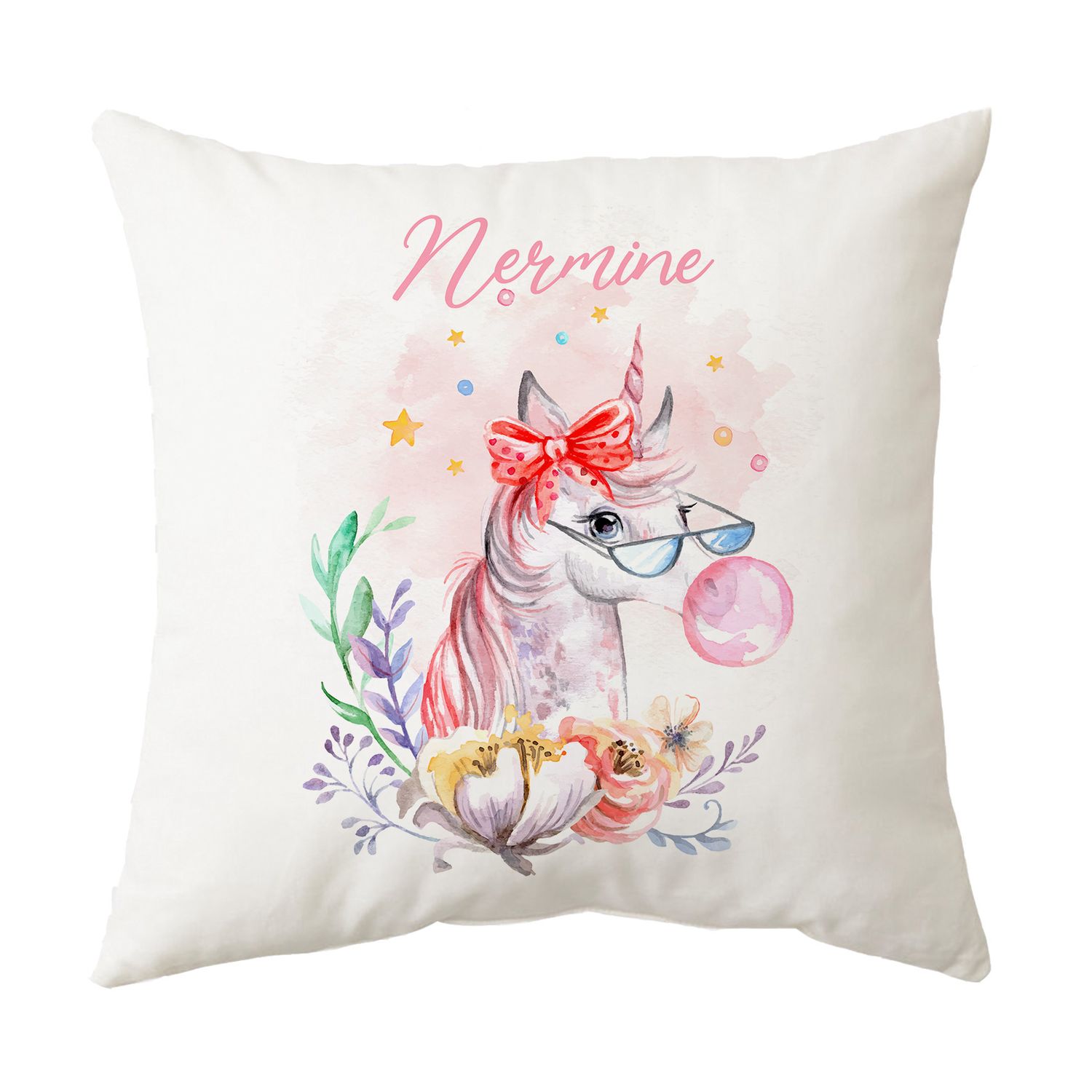 Funky Unicorn Bubblegum Cushion