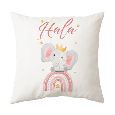 Elephant Rainbow Cushion