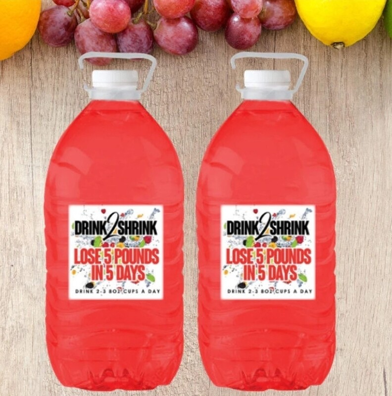 DRINK2SHRINK 2 WEEK SUPPLY -Lose Up To 10-15 Pounds In 14 Days (Not Premade)
