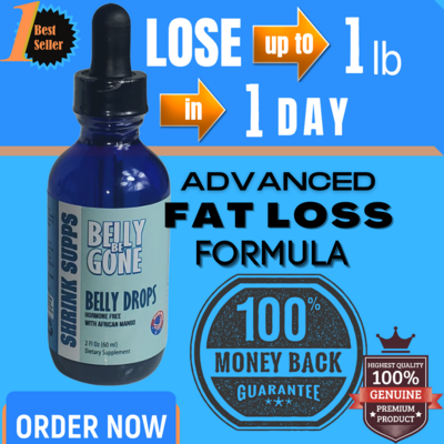 Belly Be Gone | Highly Effective Weight Loss Drops| 1-Month Supply