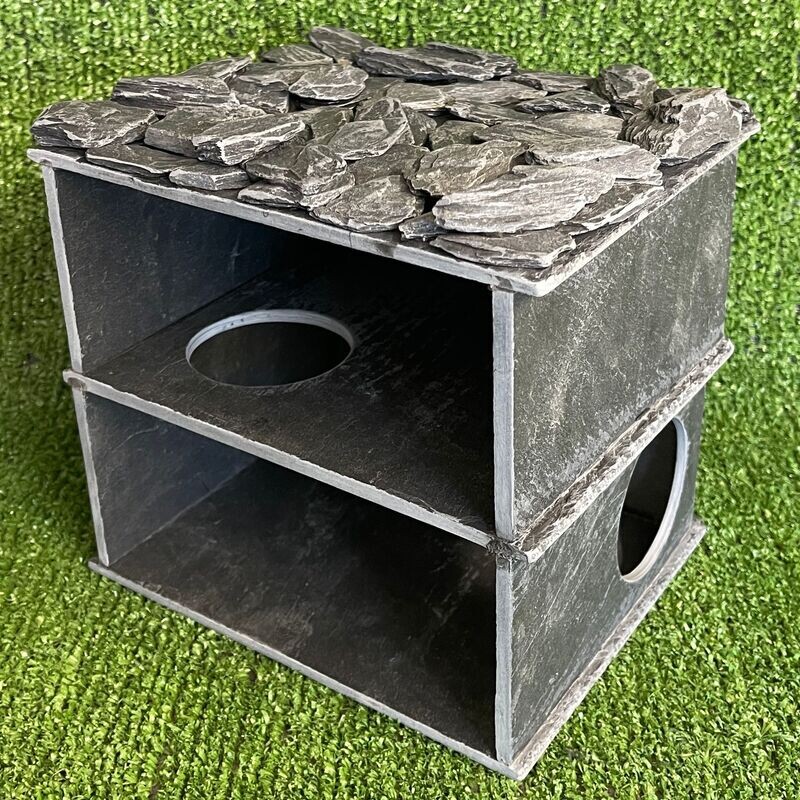 Aquarium and Reptile slate Cave, Axolotl, Geckos, Snakes