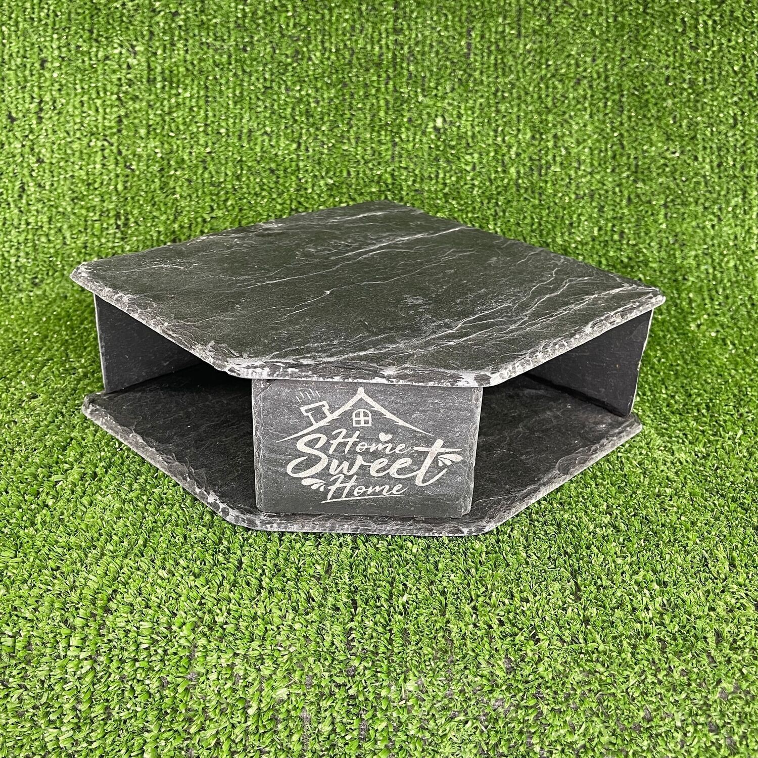 Laser engraved Slate cave (made to order)