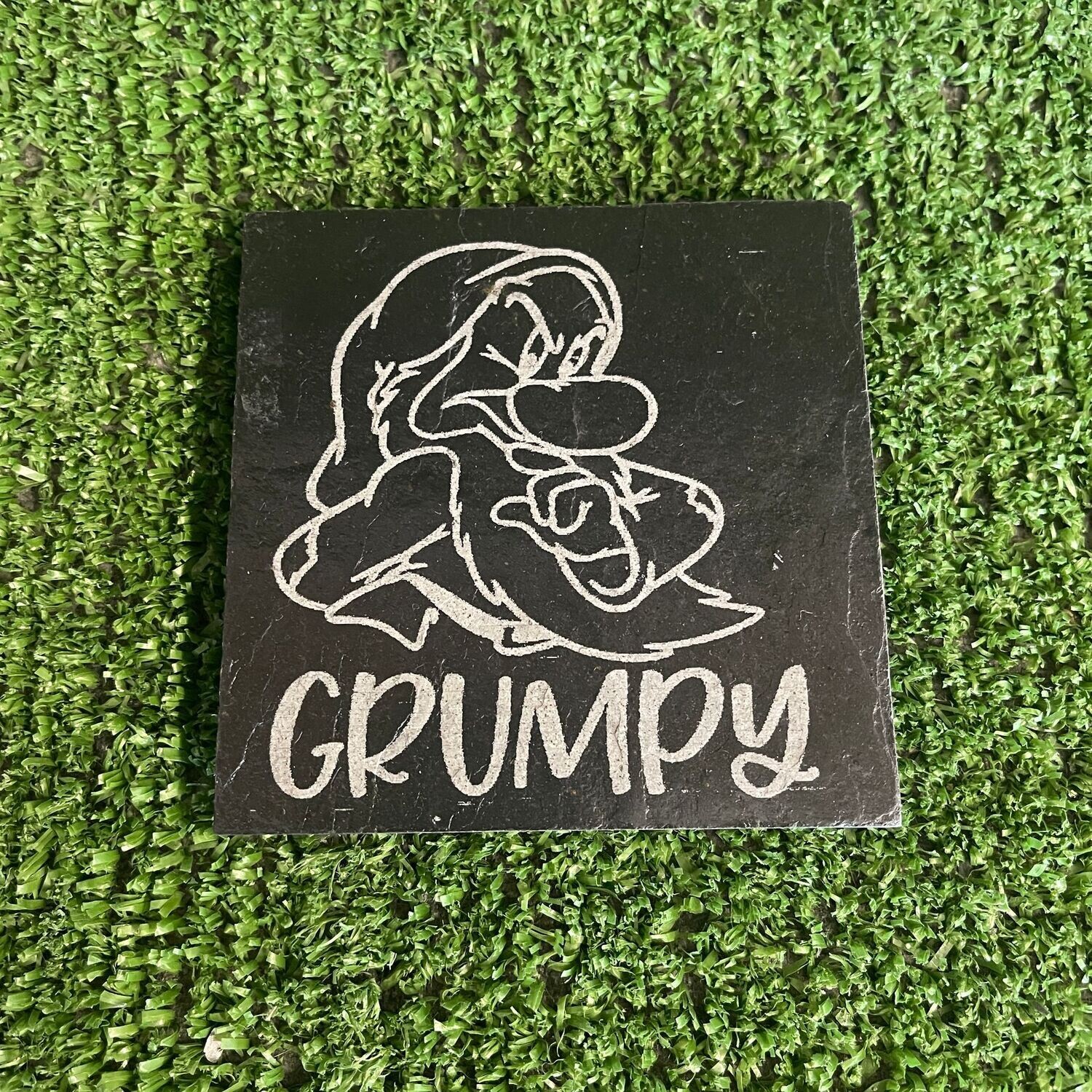 Grumpy Slate Coaster