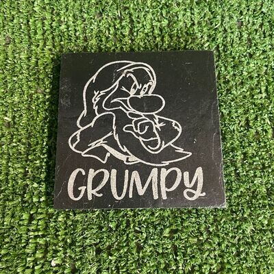 Grumpy Slate Coaster Grumpy Slate Coaster