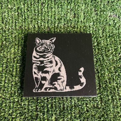 Cat Slate Coaster Cat Slate Coaster
