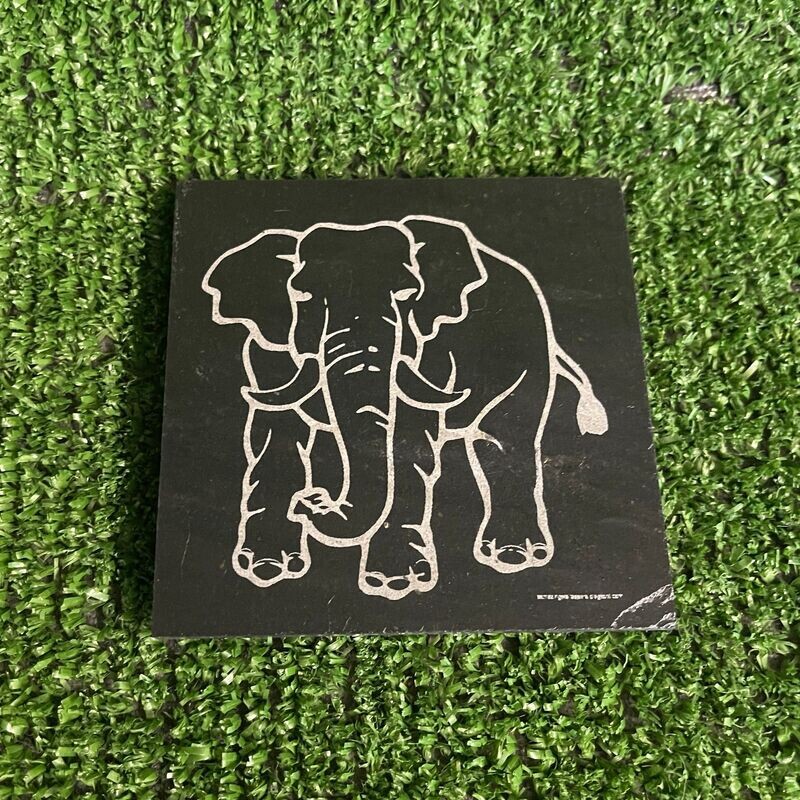 Elephant Slate Coaster