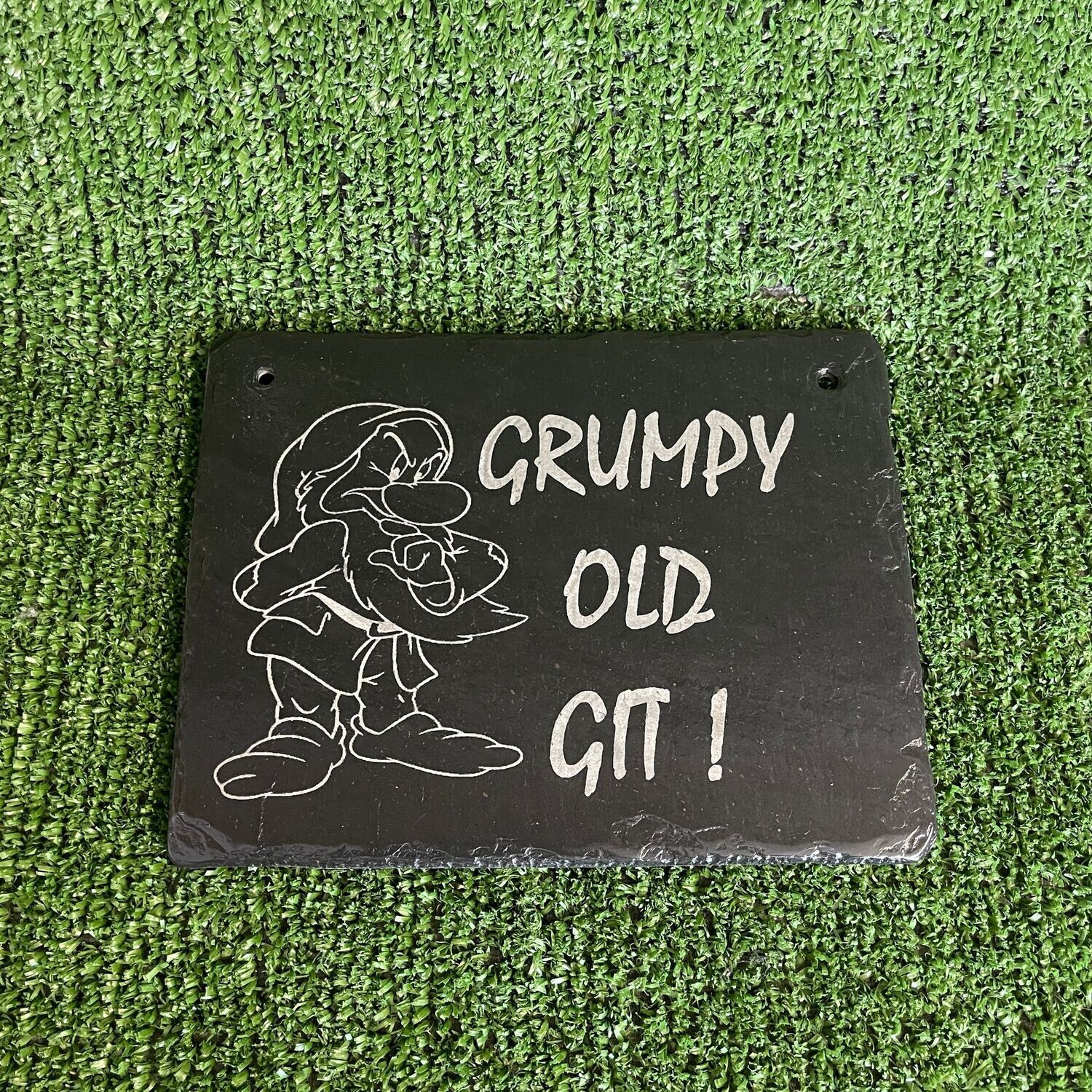 Grumpy Old Git ! slate sign