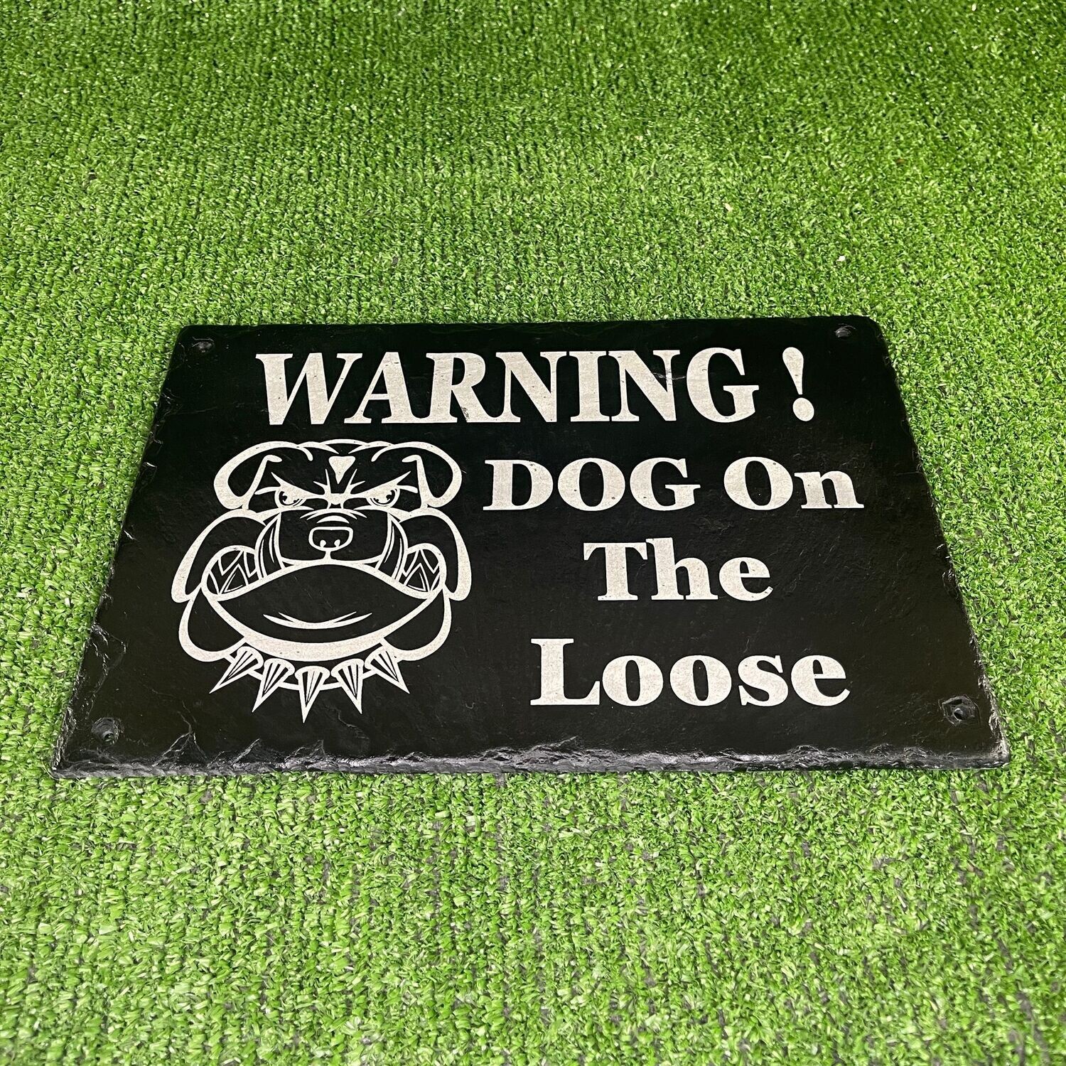 DOG Slate Warning Sign 30x20cm