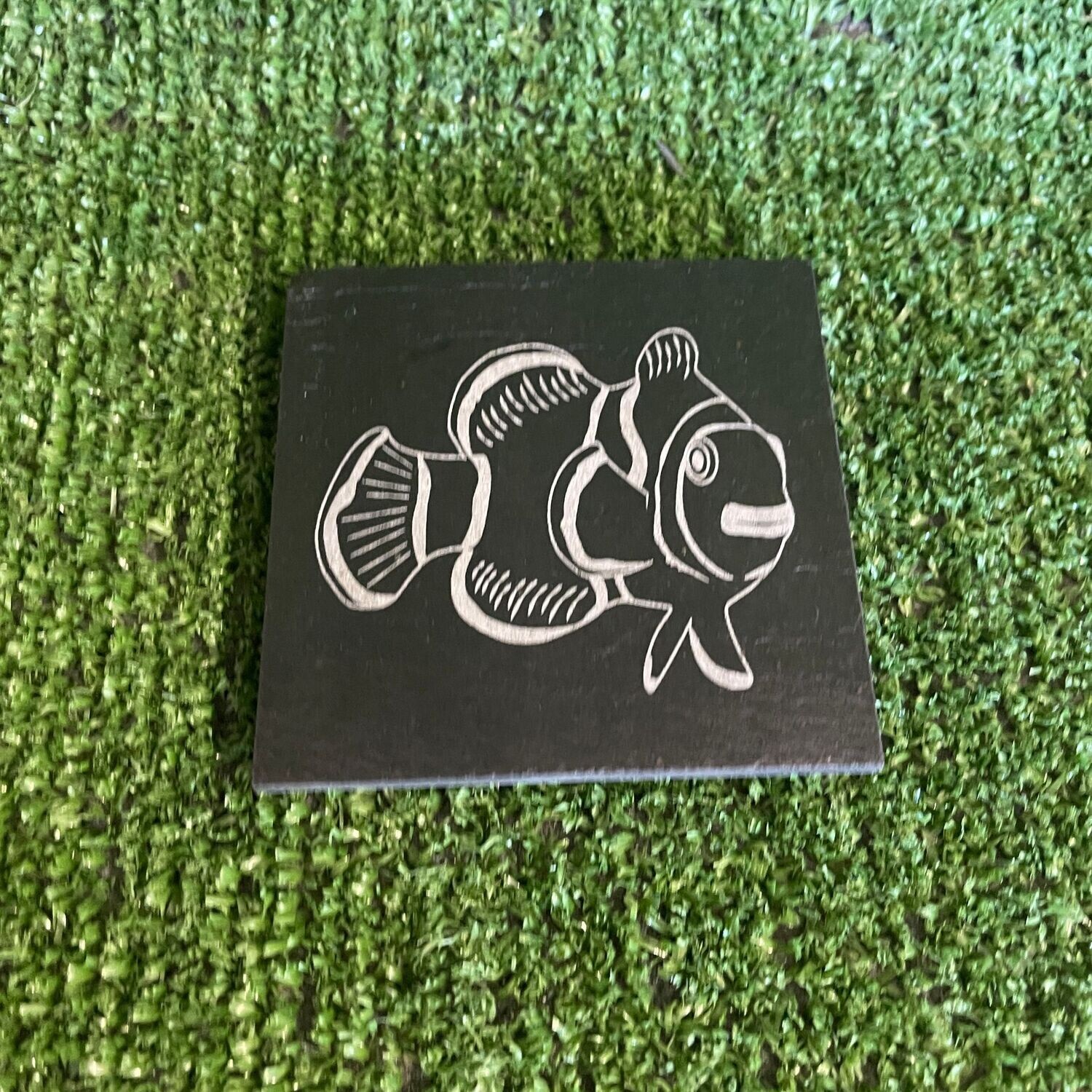 Clown Fish Slate Coaster