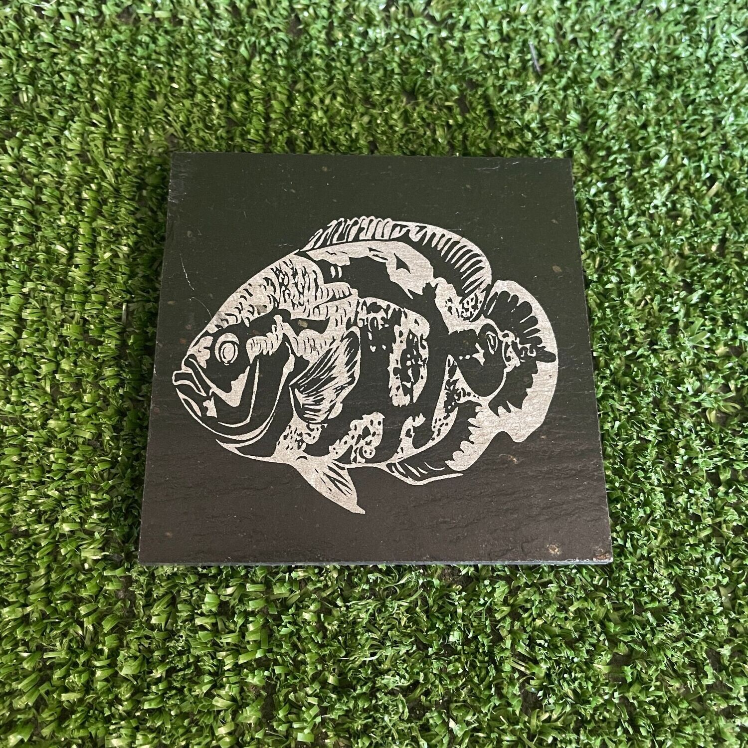 Oscar Fish Slate Coaster
