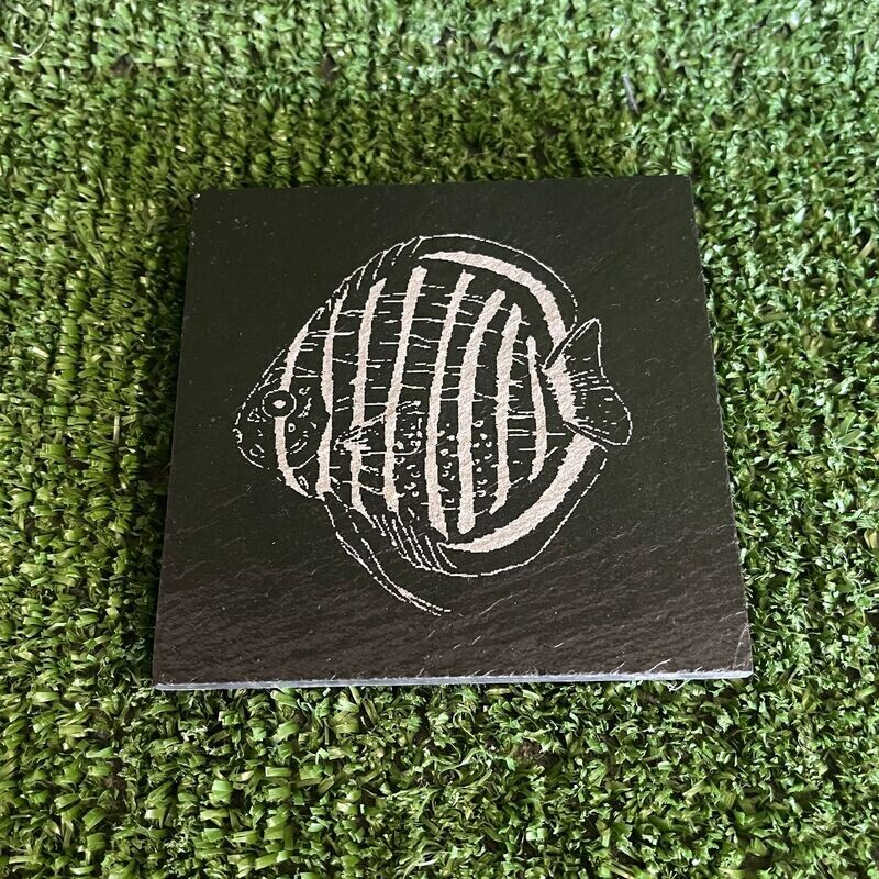Discus Fish Slate Coaster