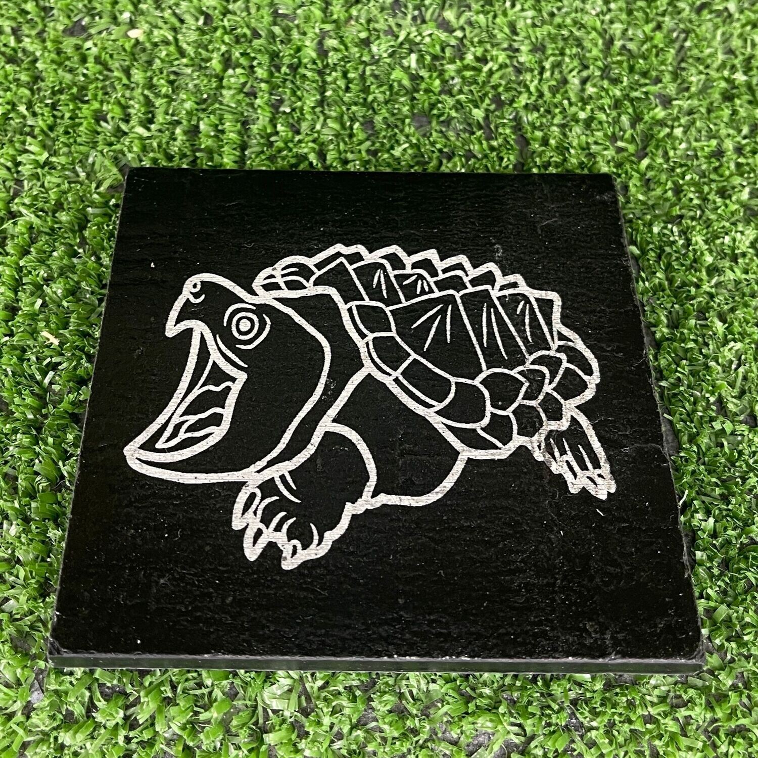 Snapping Turtle Slate Coaster