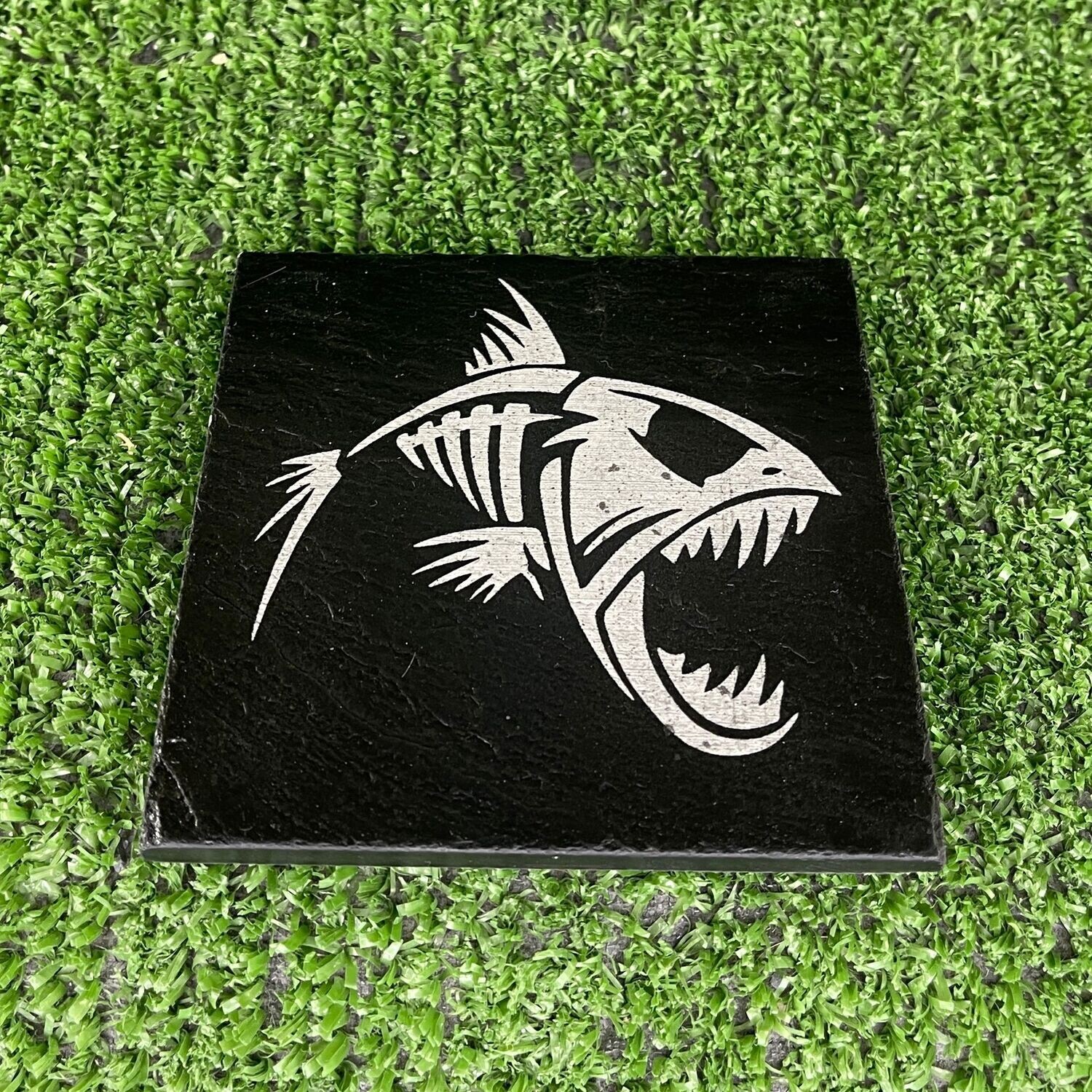Piranha Fish Slate Coaster