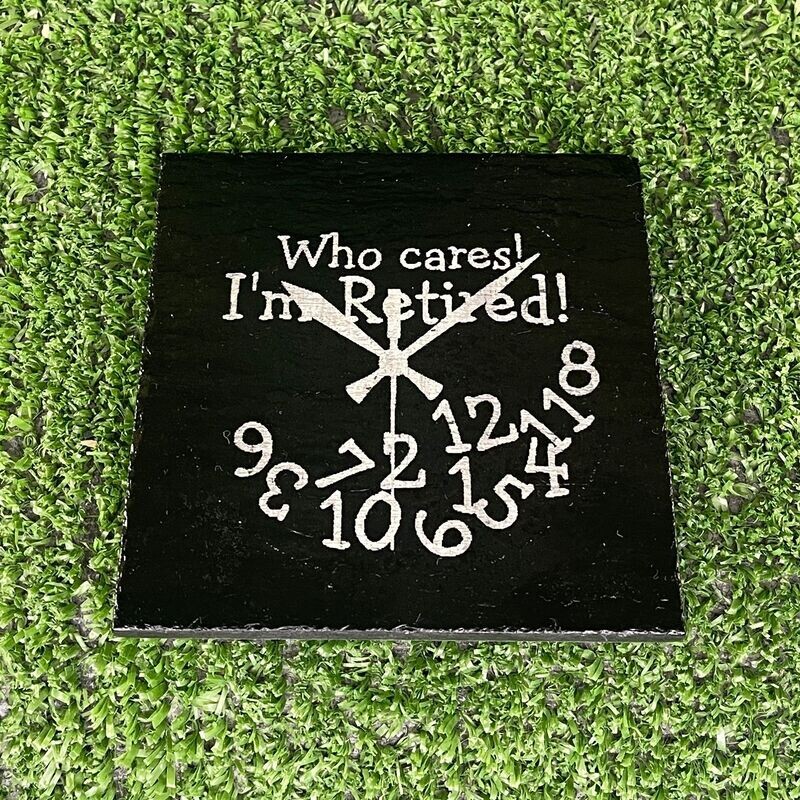 Retirement Clock Coaster