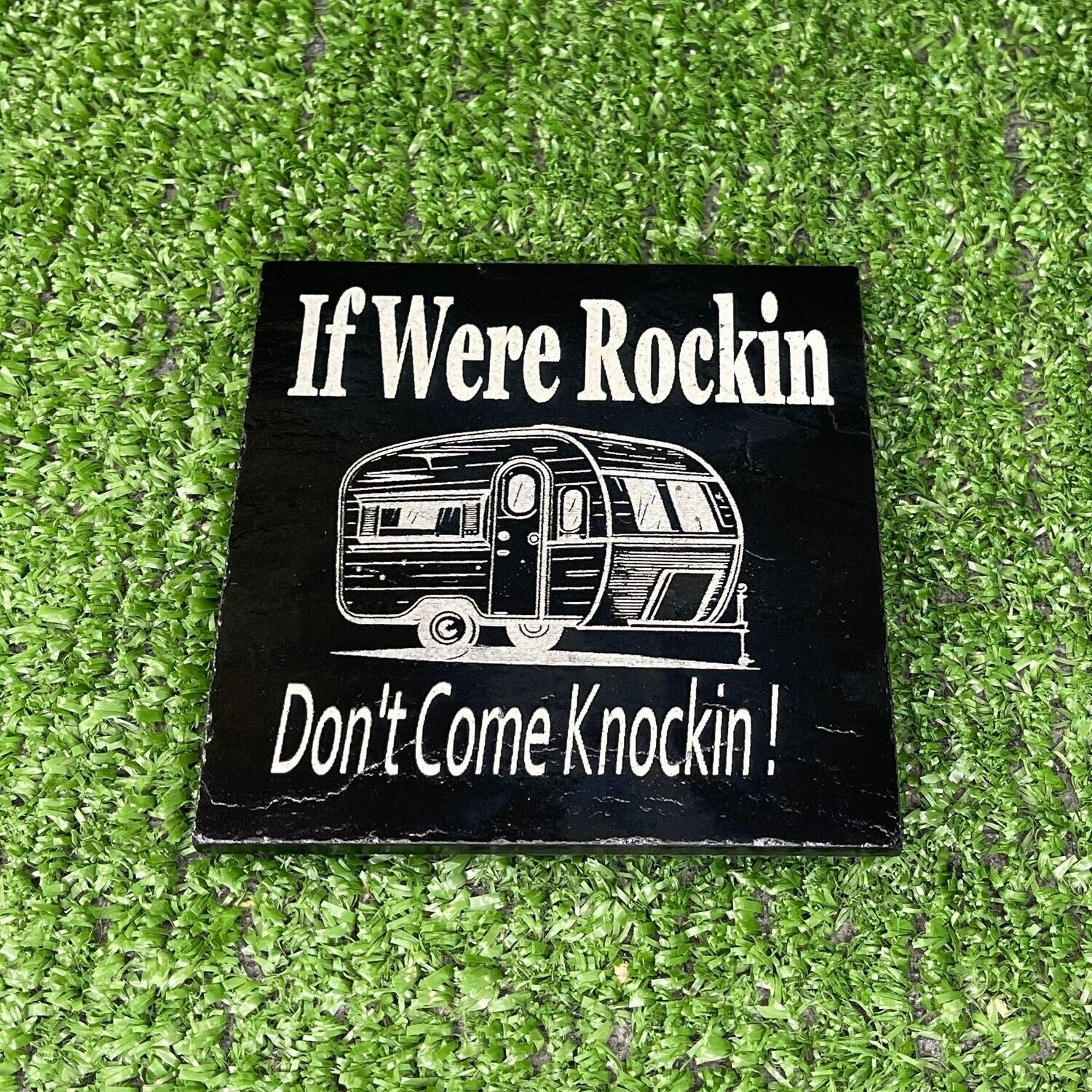 Caravan Rockin ! Slate Coaster
