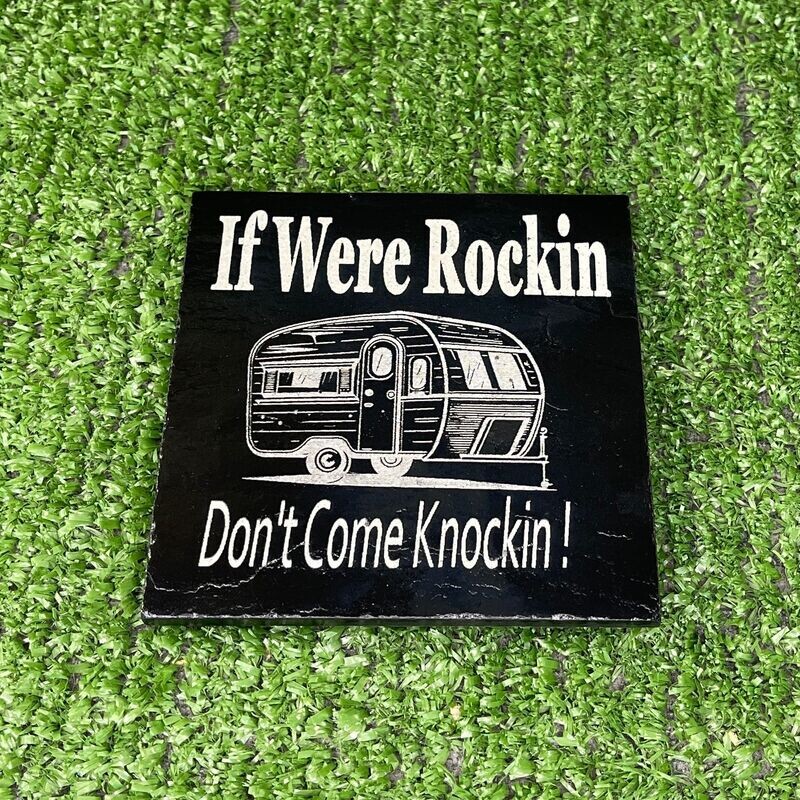Caravan Rockin ! Slate Coaster