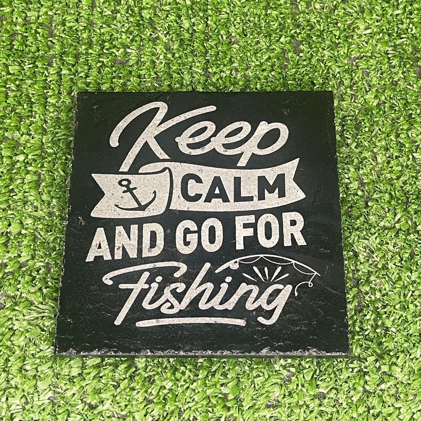 Go Fishing 2 Slate Coaster
