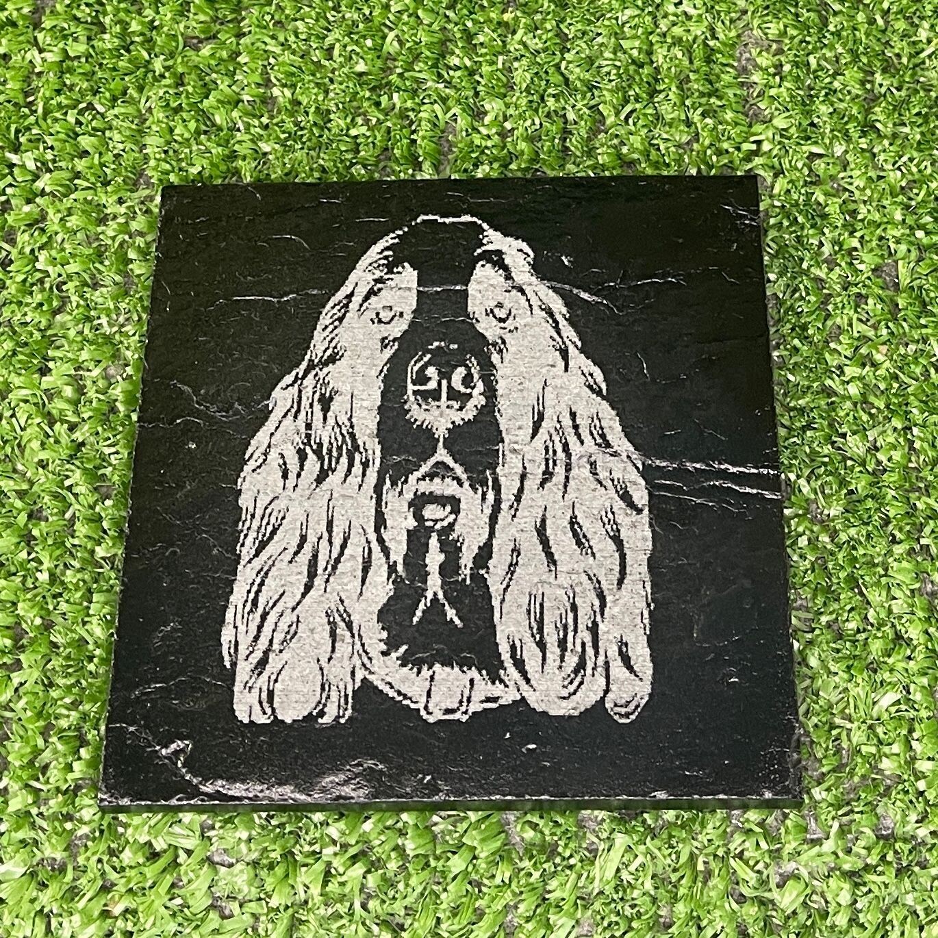 Spaniel Dog Slate Coaster