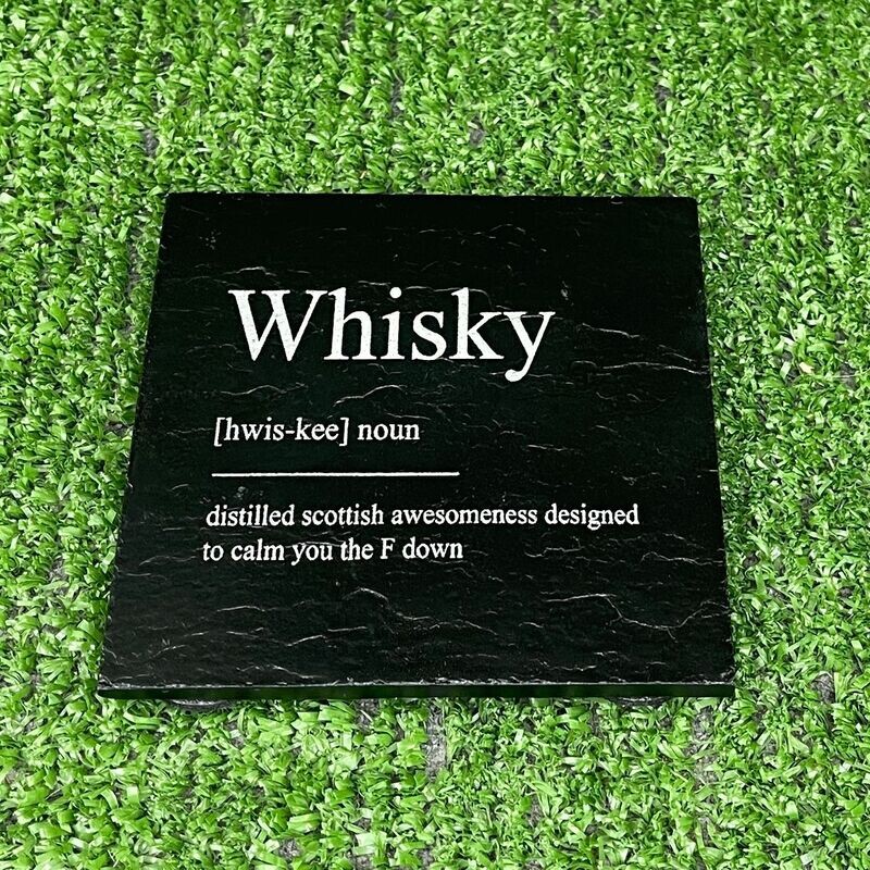 Whisky Slate Coaster