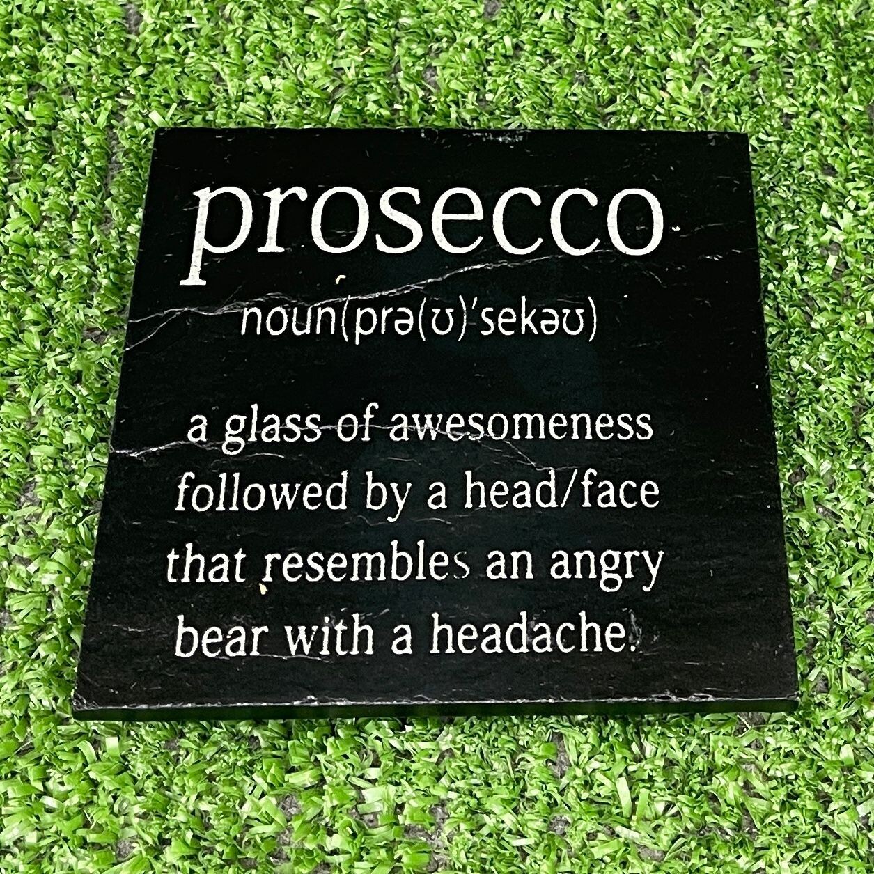 Prosecco Slate Coasters