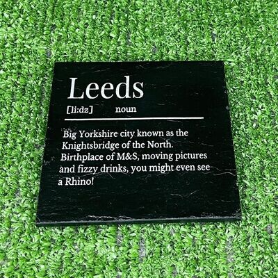 Leeds Slate Coasters