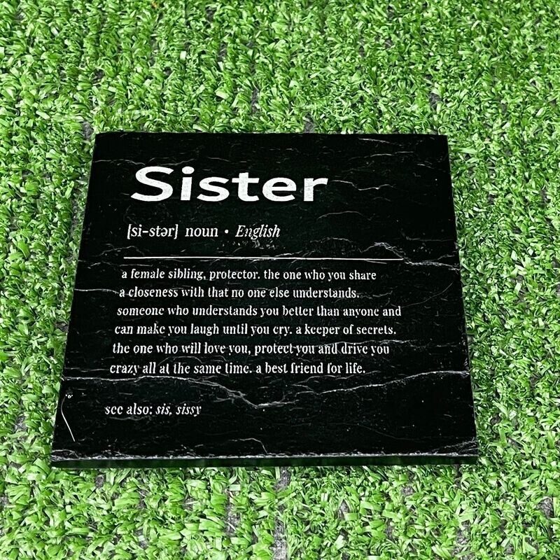 Sister Slate Coaster