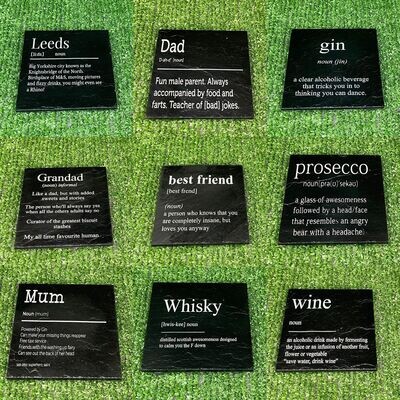 Noun's Slate Coasters