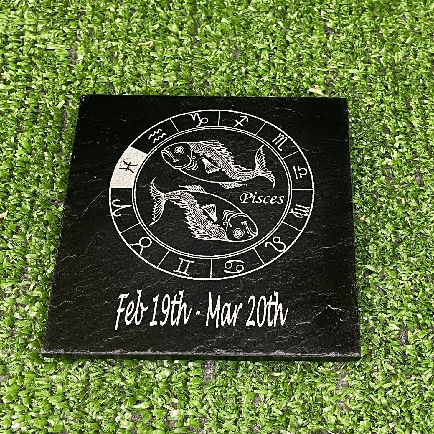 Pisces Horoscope Slate Coaster