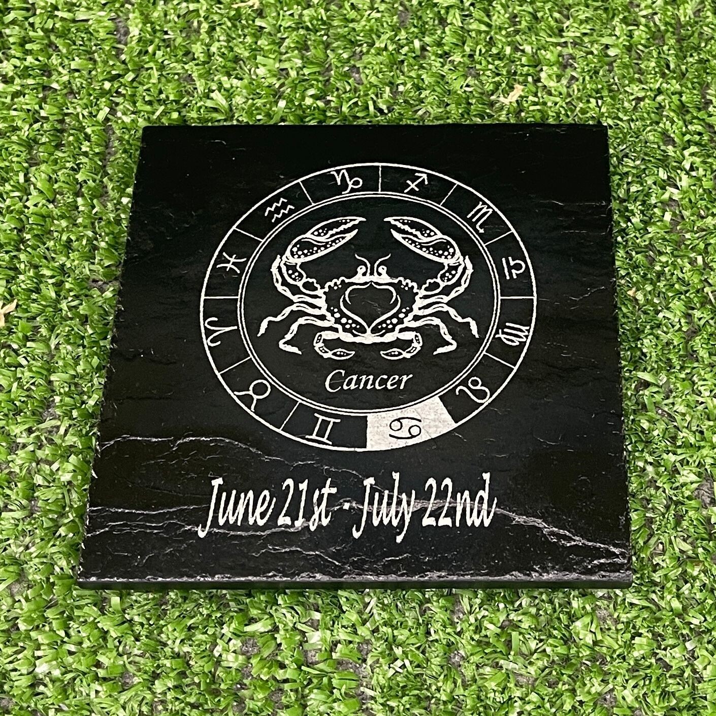 Cancer Horoscope Slate Coasters