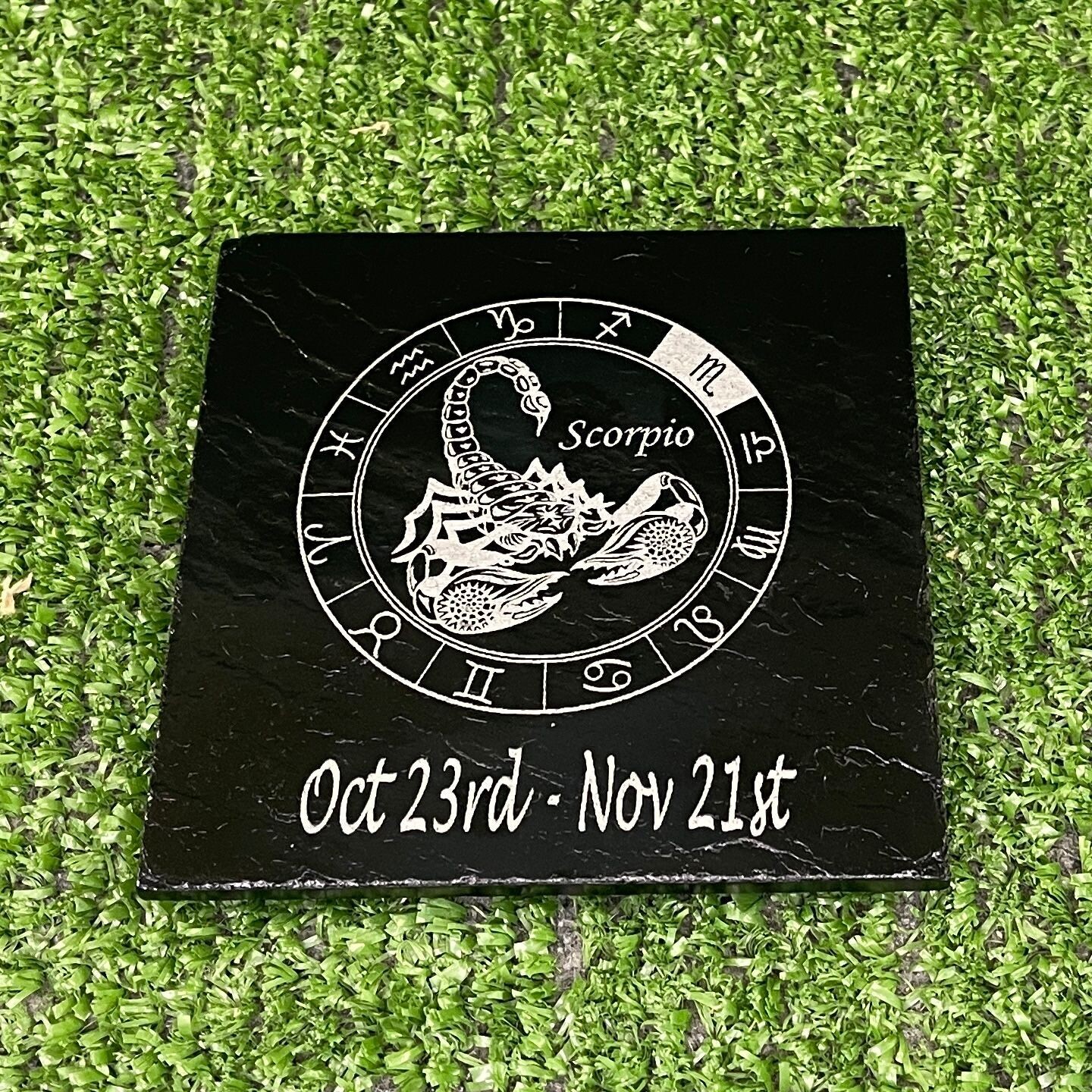 Scorpio Horoscope Slate Coaster