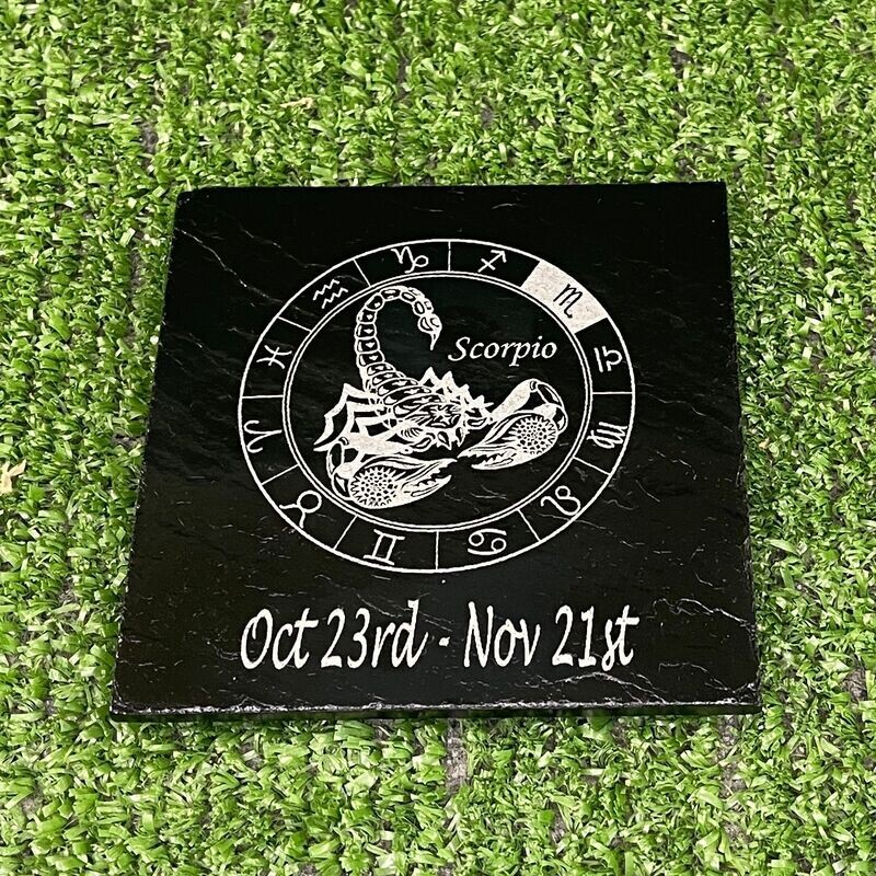 Scorpio Horoscope Slate Coaster
