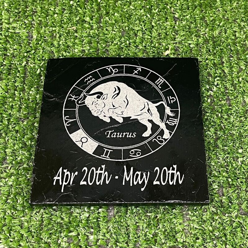 Taurus Horoscope Slate Coaster