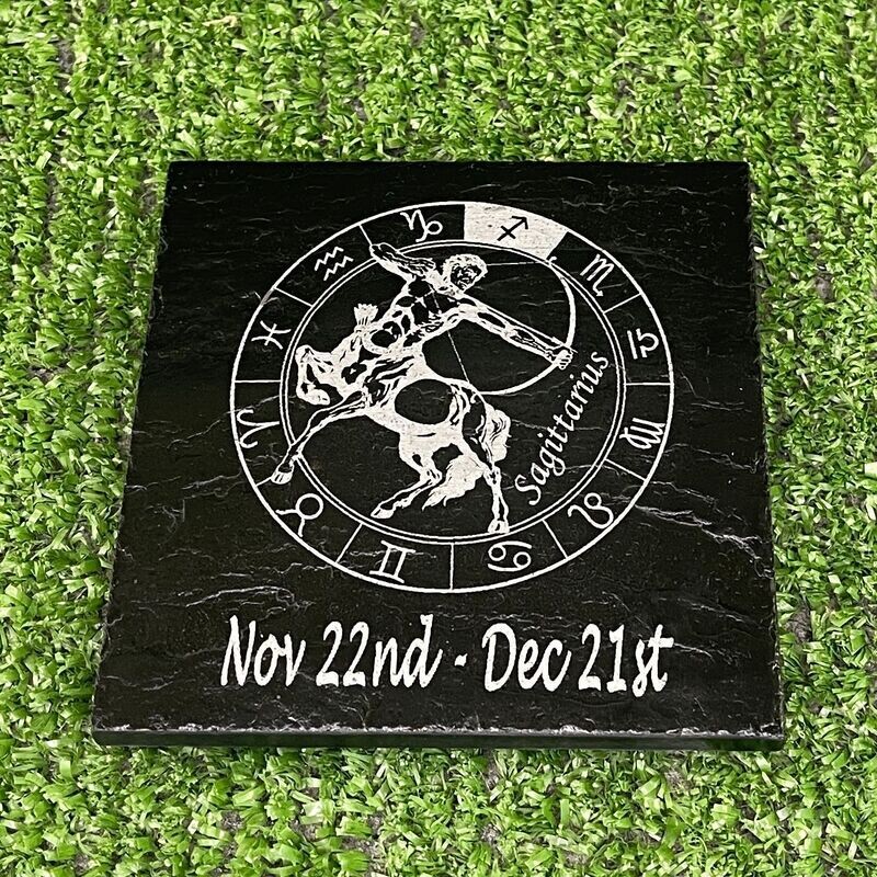 Sagittarius Horoscope Slate Coaster