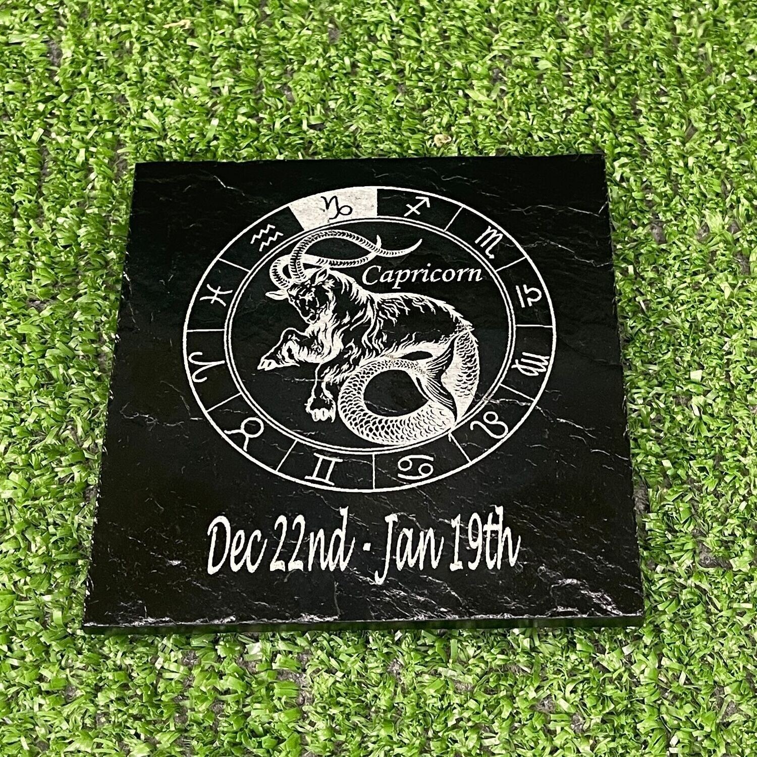 Capricorn Horoscope Slate Coaster