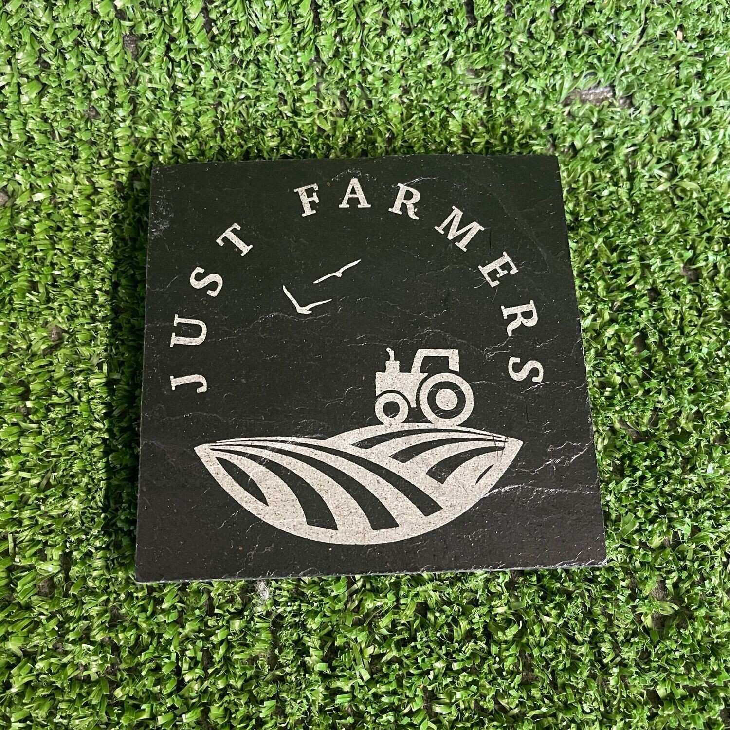 Just Farmers Natural Slate Coaster