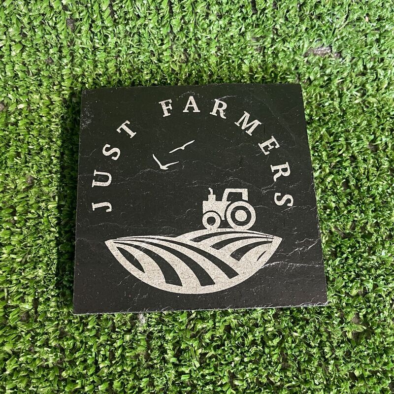 Just Farmers Natural Slate Coaster