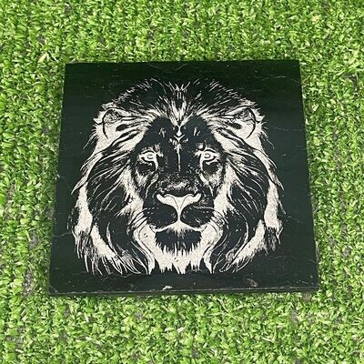 Lion Head Slate Coasters Lion Head Slate Coasters