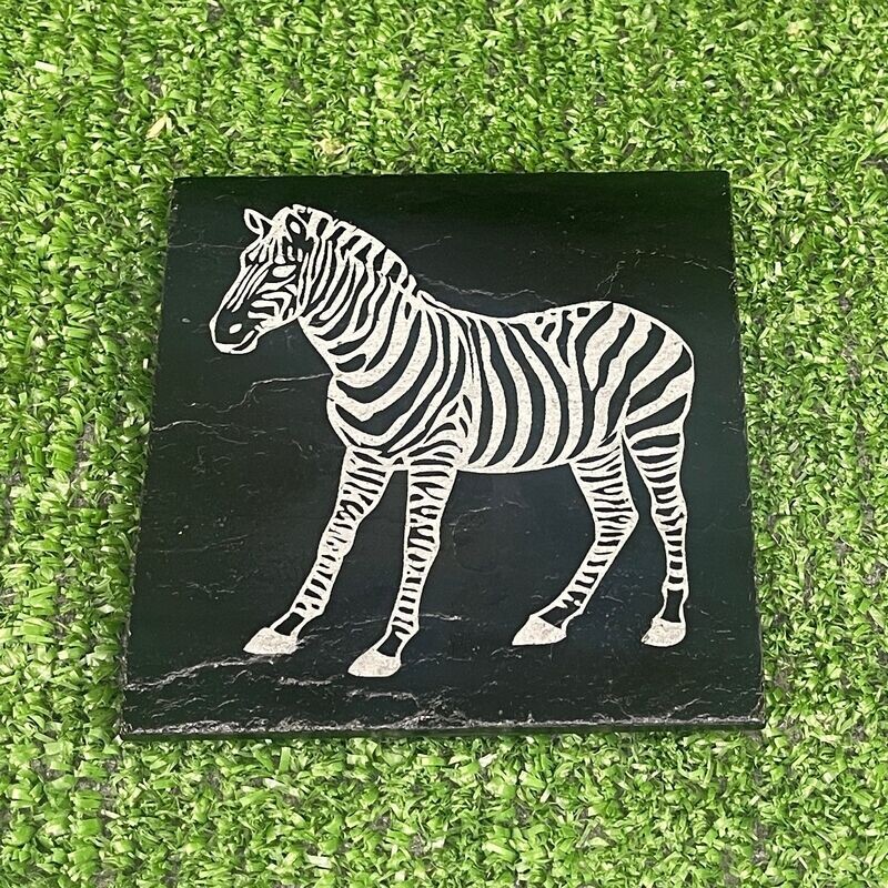 Zebra Slate Coaster
